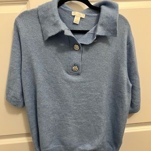 H&M sweater with sparkly buttons